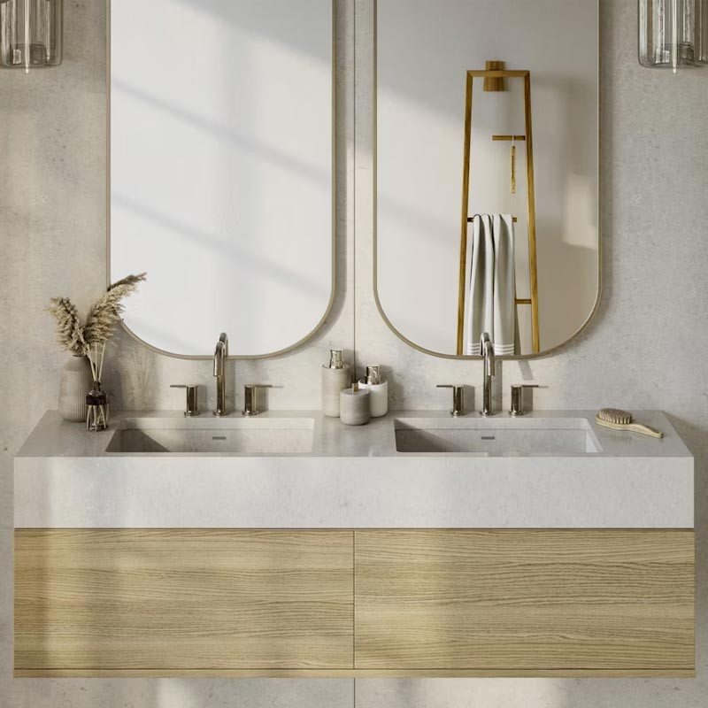 Plan de travail en Quartz Silestone® Motion Grey